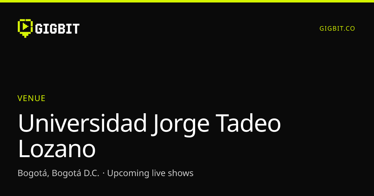 Universidad Jorge Tadeo Lozano