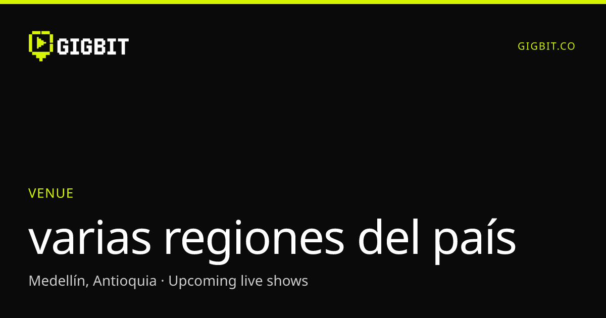 varias regiones del país