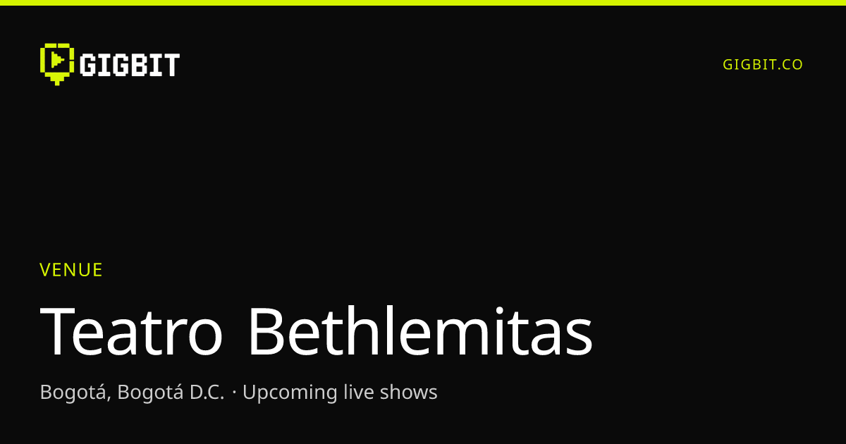 Teatro Bethlemitas