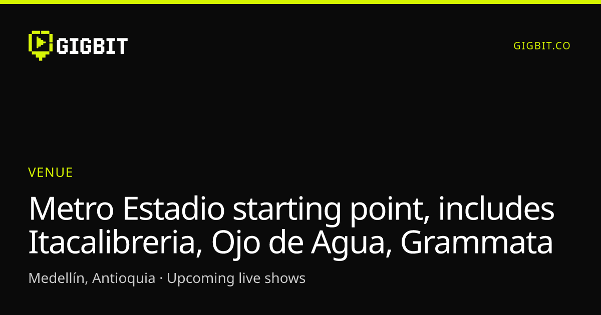 Metro Estadio starting point, includes Itacalibreria, Ojo de Agua, Grammata