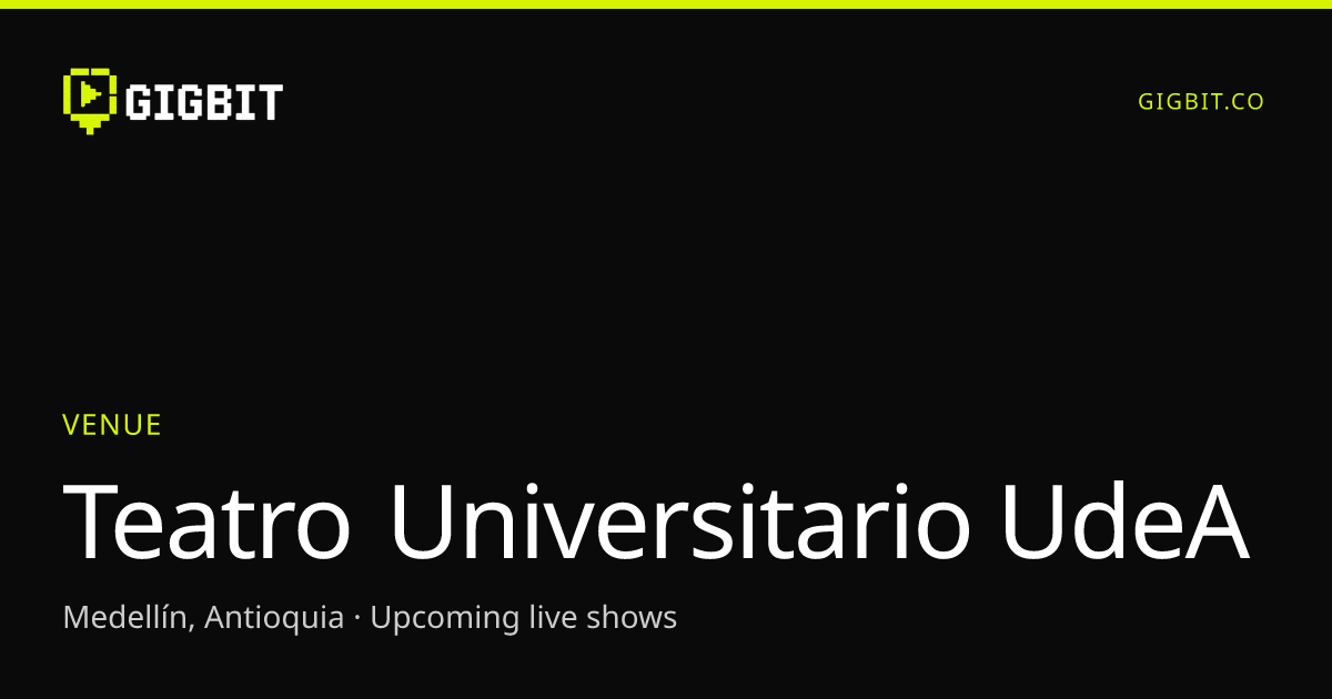 Teatro Universitario UdeA