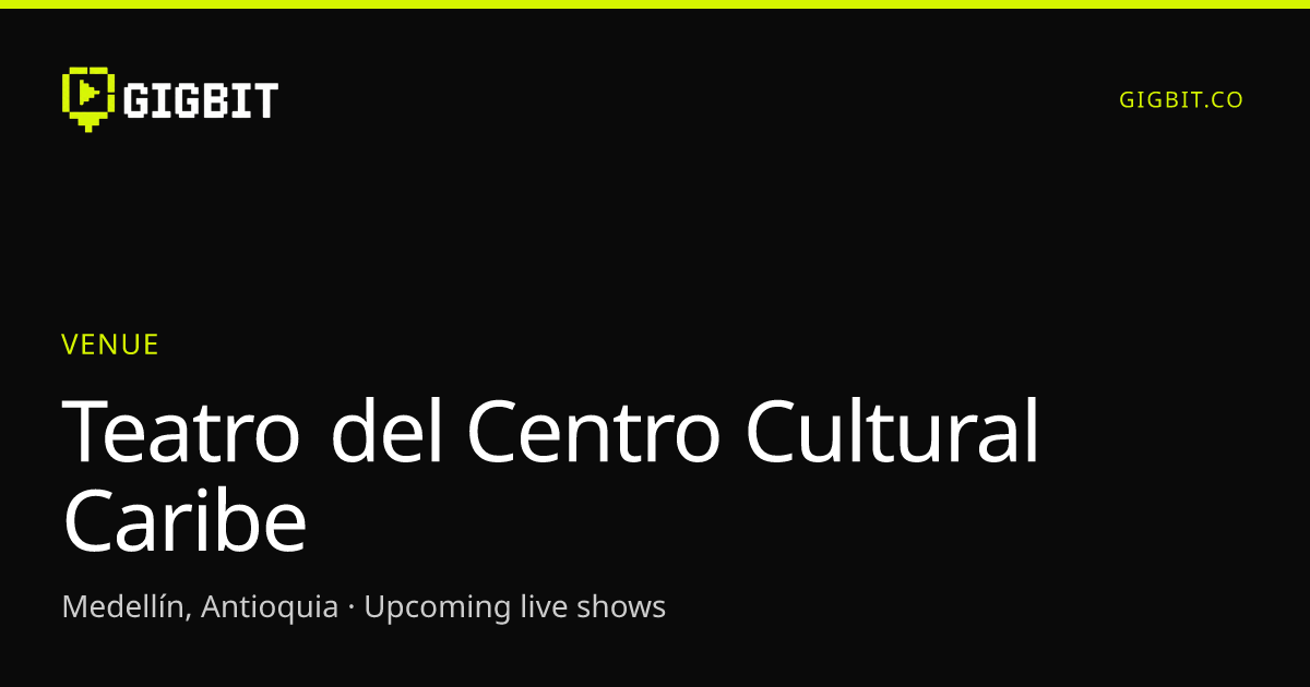 Teatro del Centro Cultural Caribe