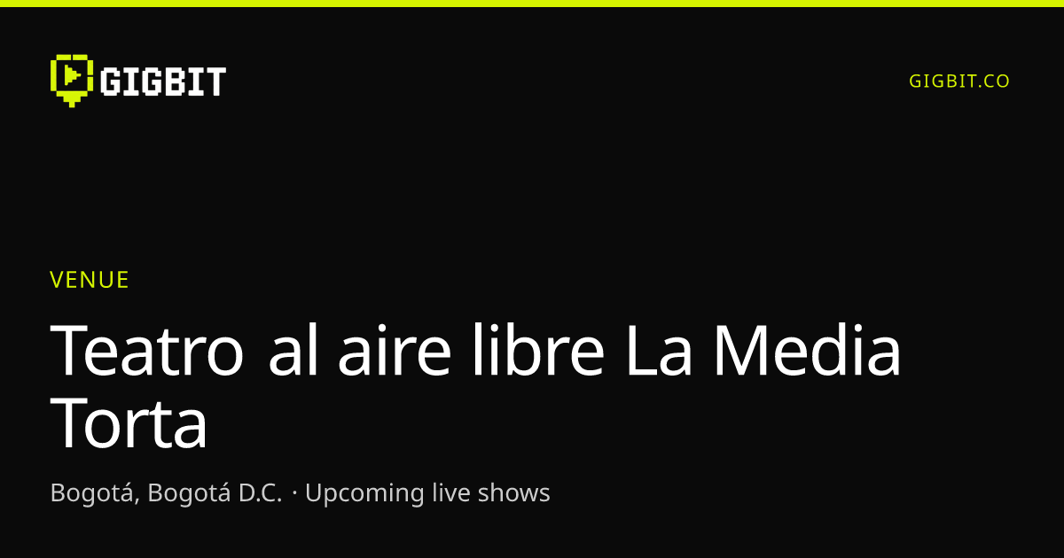 Teatro al aire libre La Media Torta