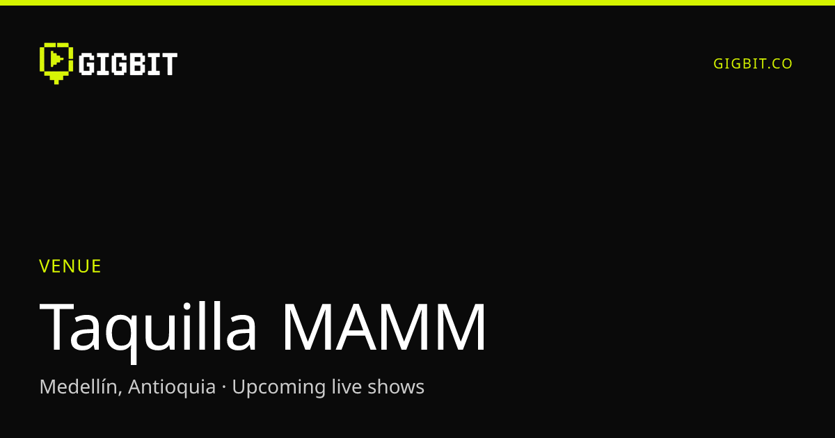 Taquilla MAMM