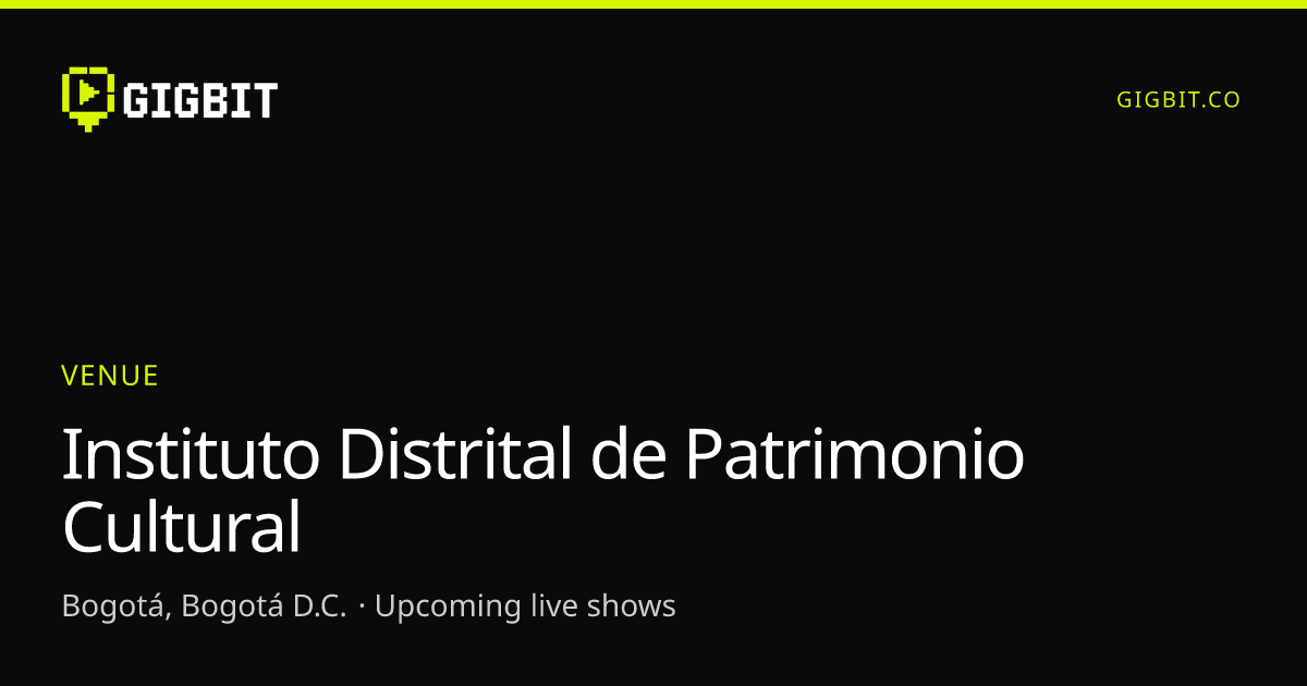 Instituto Distrital de Patrimonio Cultural