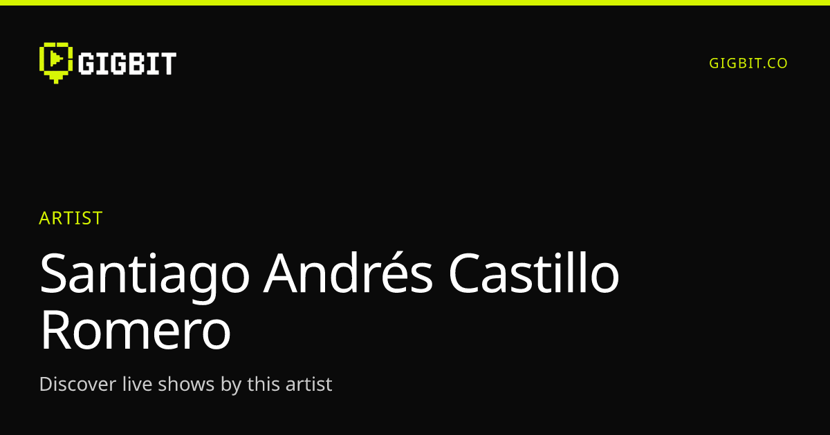 Santiago Andrés Castillo Romero