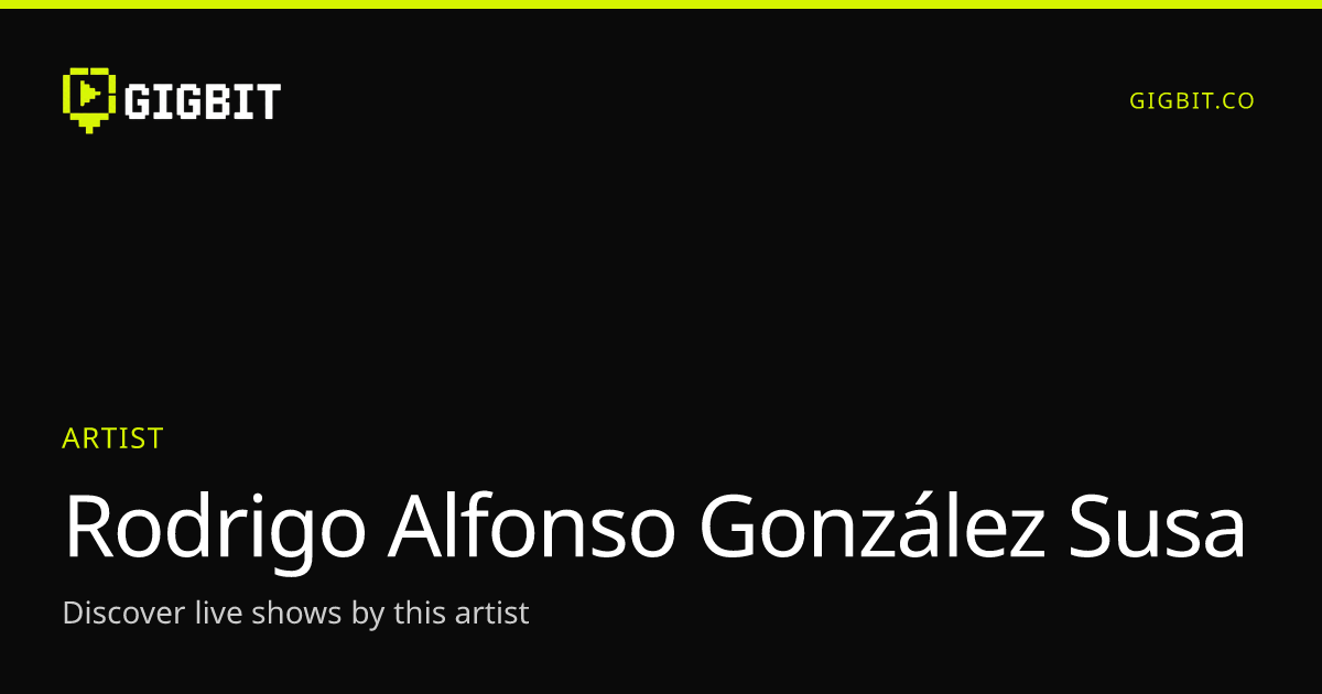 Rodrigo Alfonso González Susa