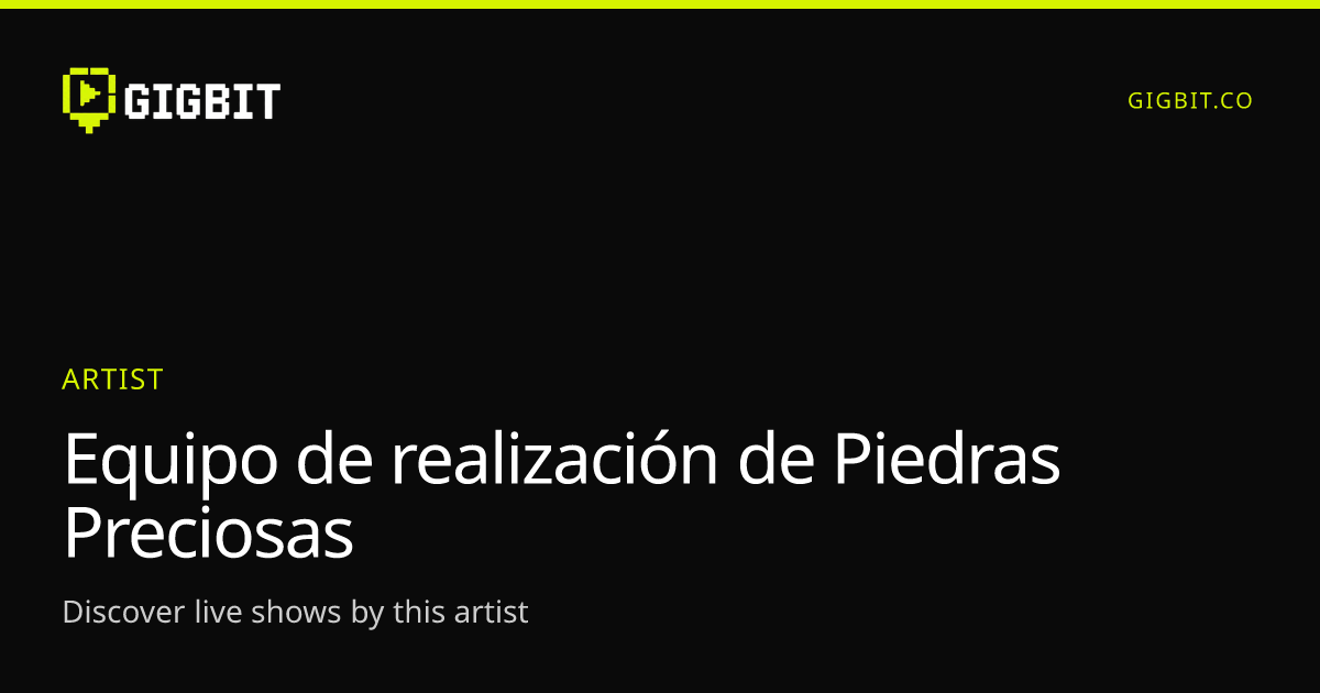 Equipo de realización de Piedras Preciosas