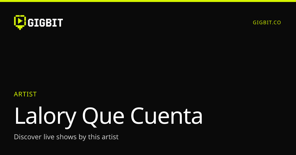 Lalory Que Cuenta