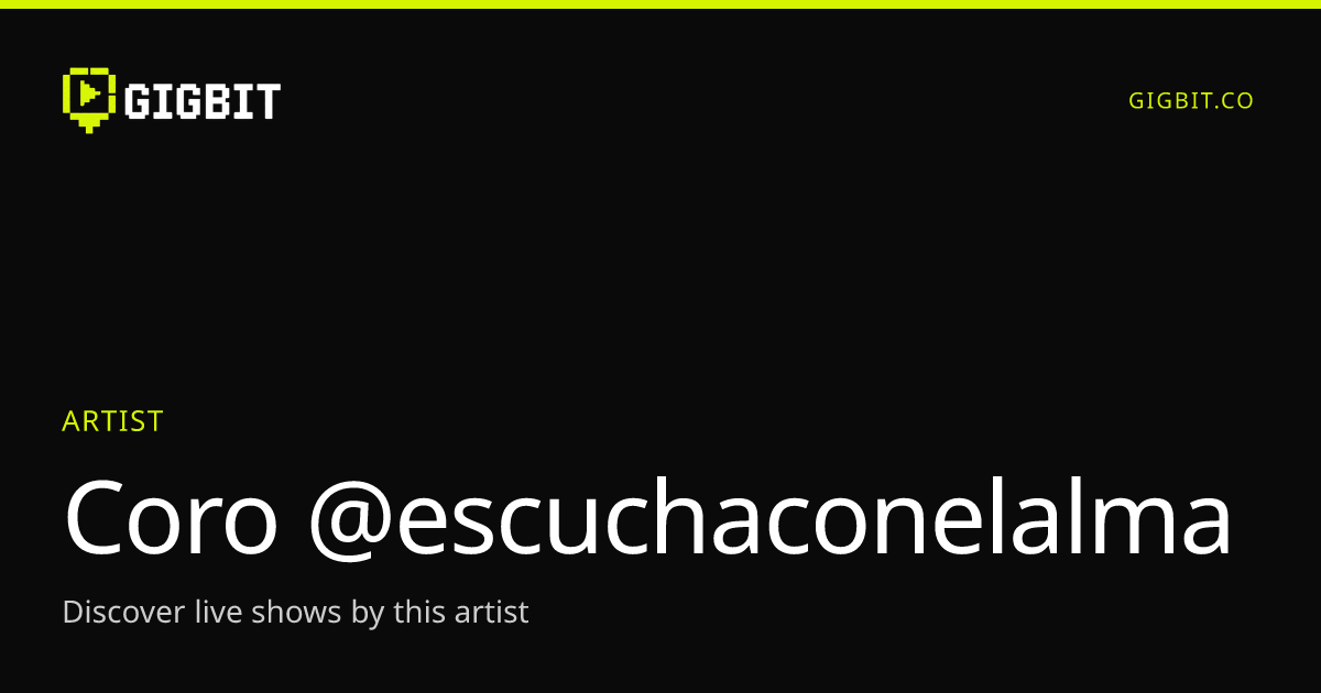 Coro @escuchaconelalma