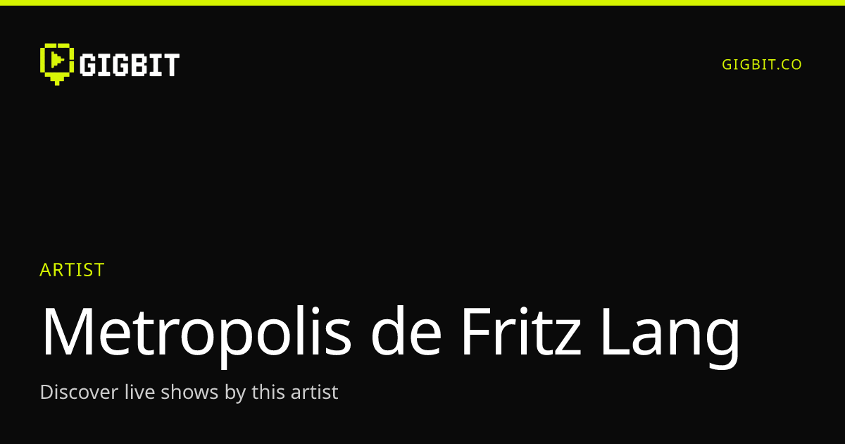 Metropolis de Fritz Lang