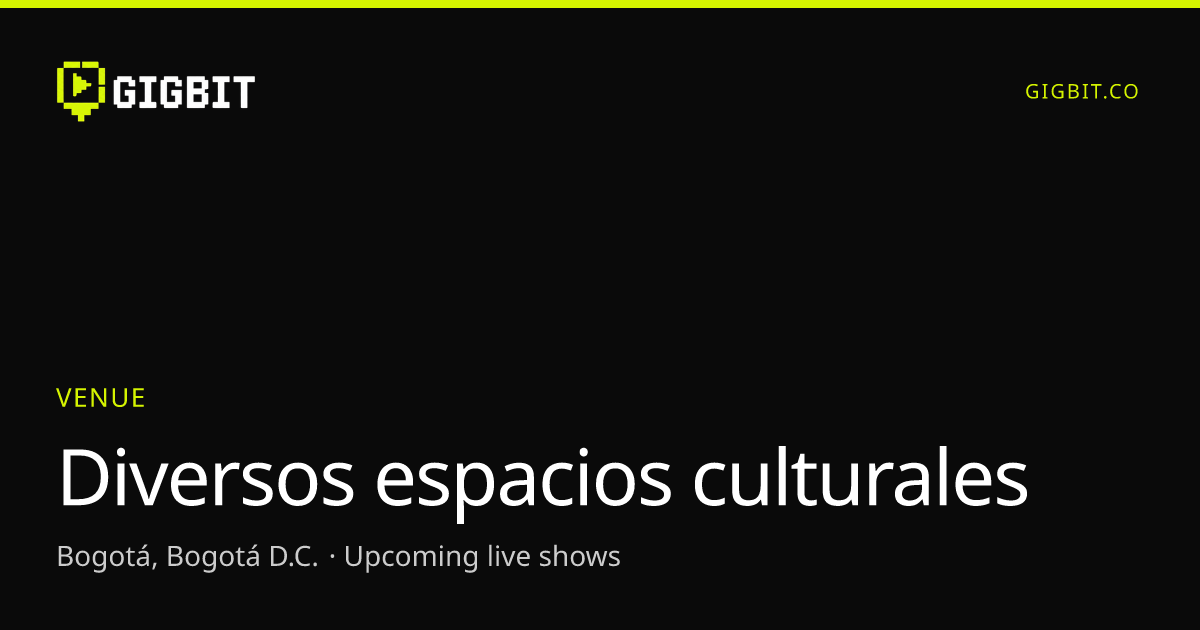 Diversos espacios culturales