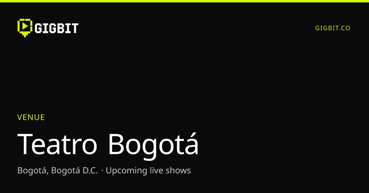 Teatro Bogotá