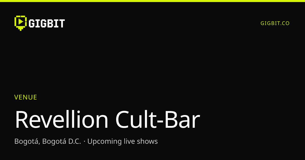 Revellion Cult-Bar
