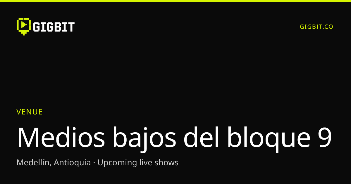 Medios bajos del bloque 9
