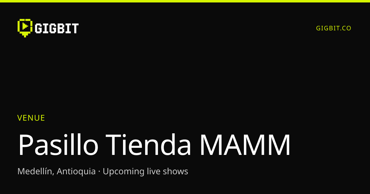 Pasillo Tienda MAMM