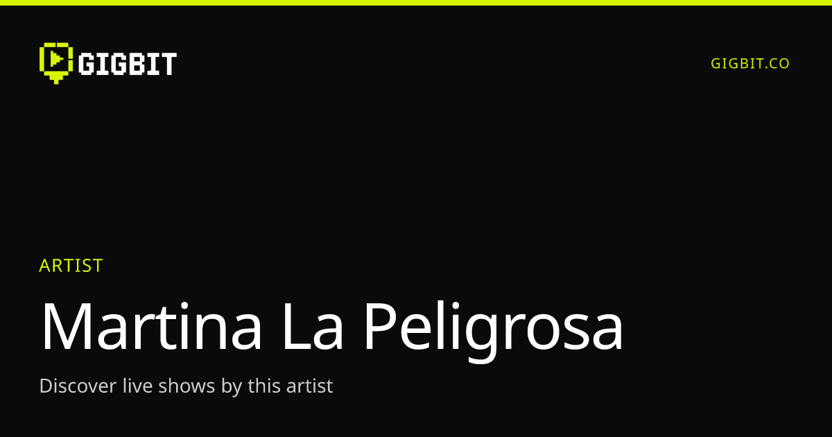 Martina La Peligrosa