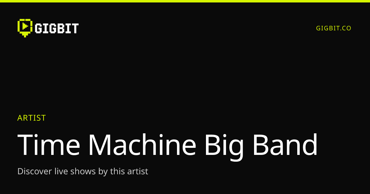 Time Machine Big Band