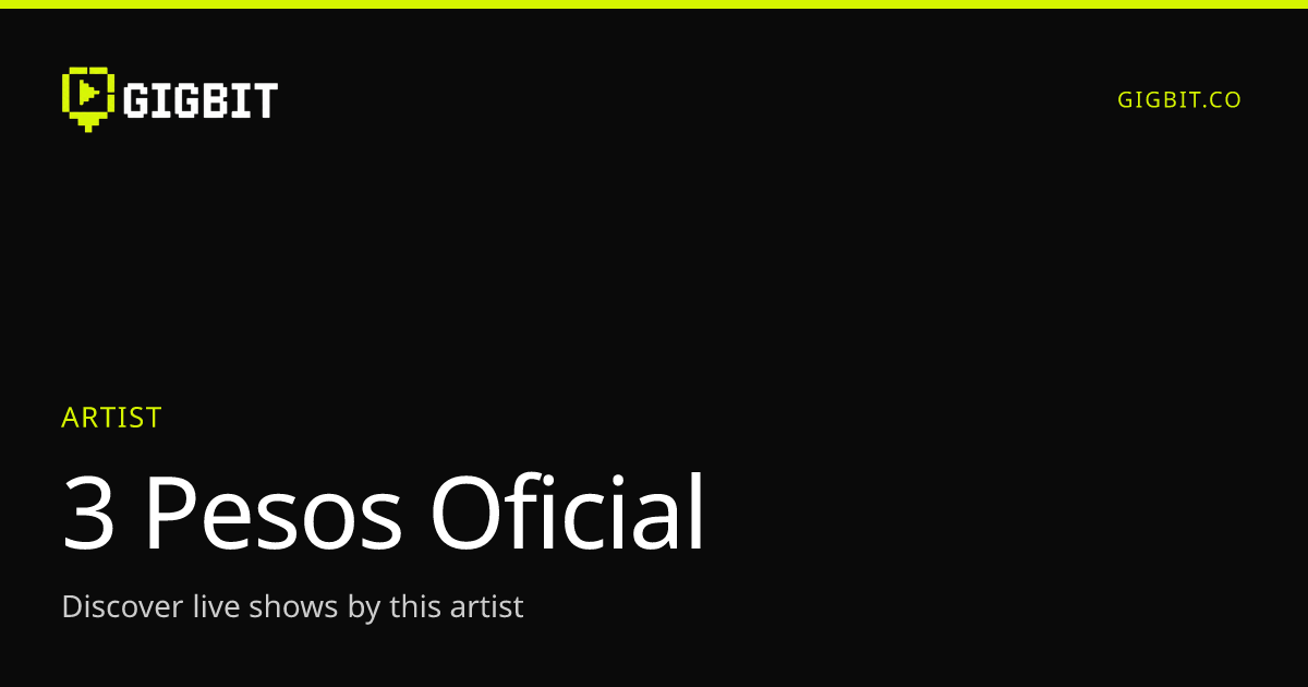 3 Pesos Oficial
