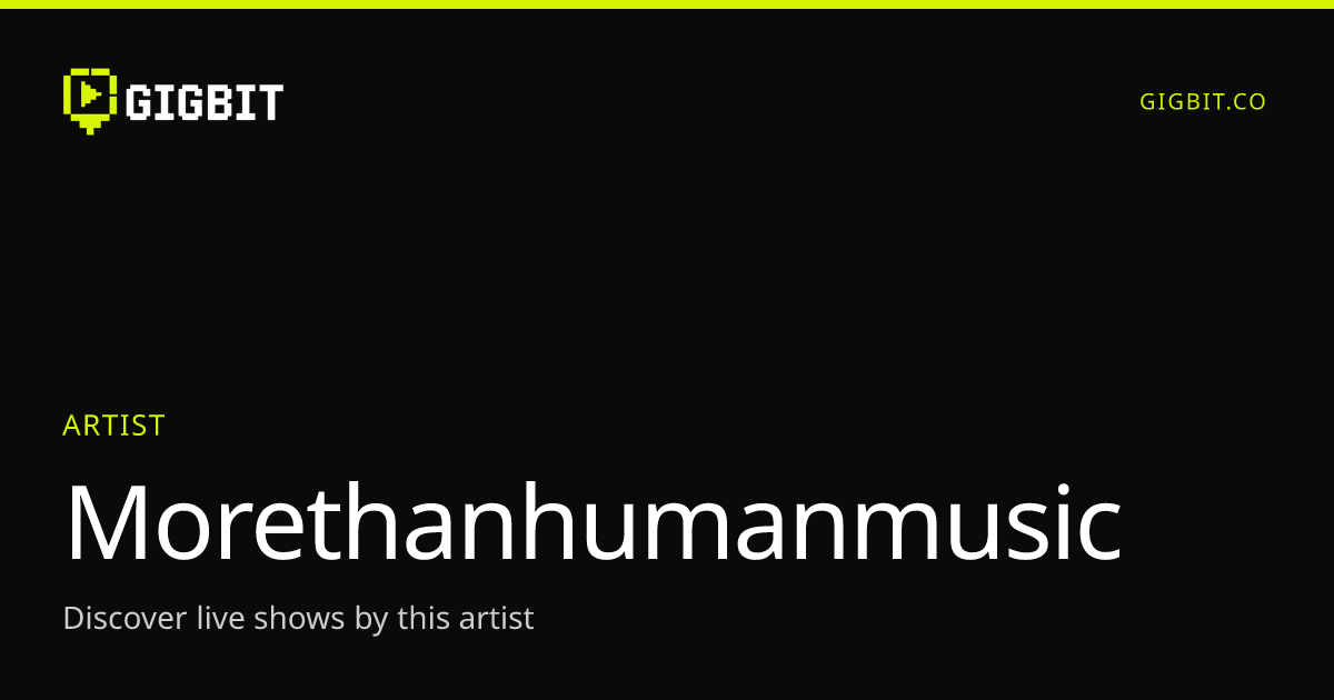Morethanhumanmusic
