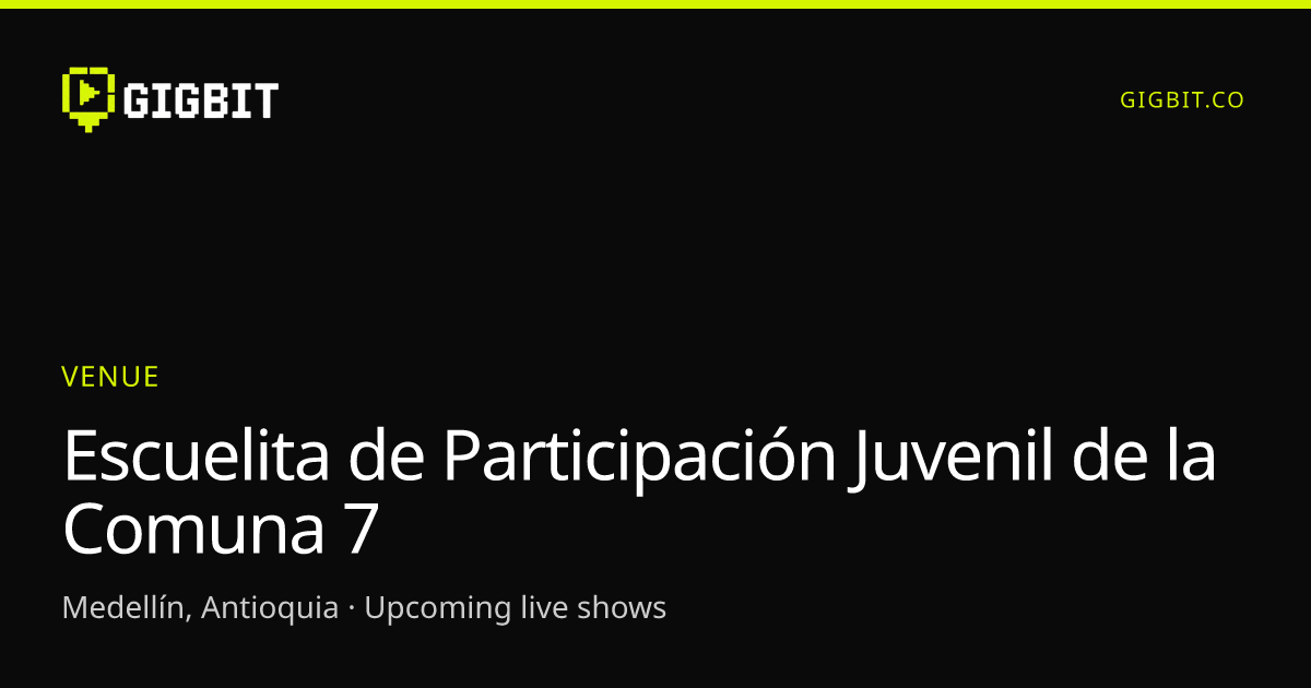 Escuelita de Participación Juvenil de la Comuna 7