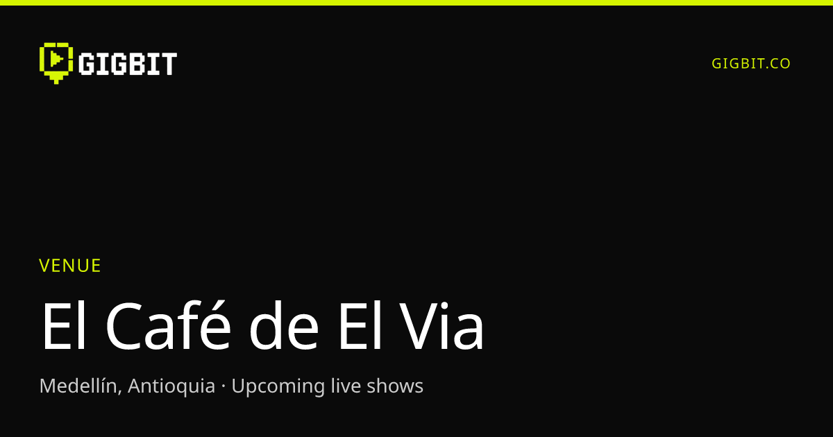 El Café de El Via