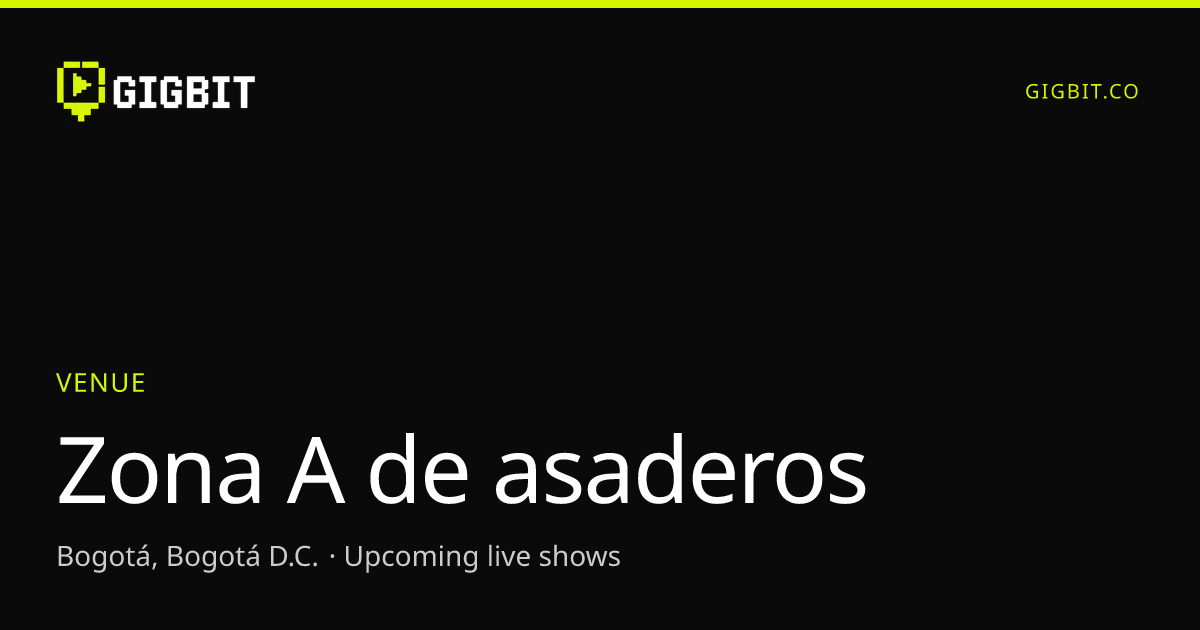 Zona A de asaderos