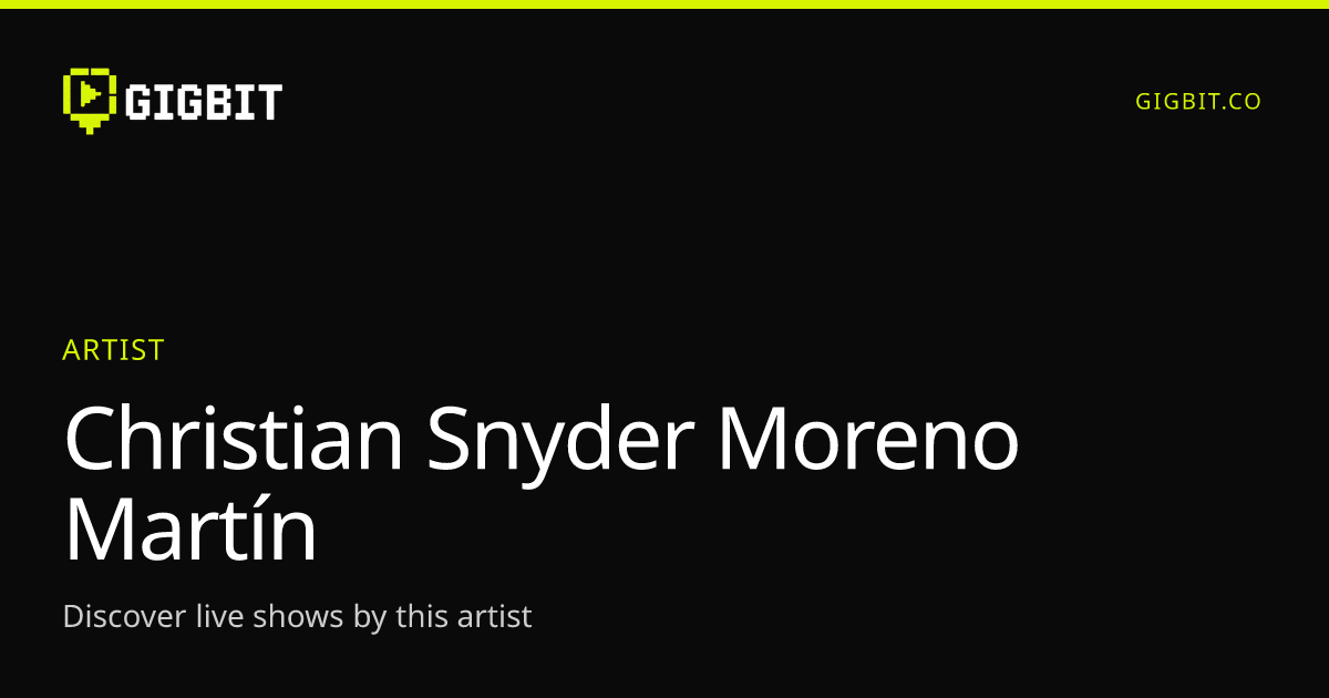 Christian Snyder Moreno Martín