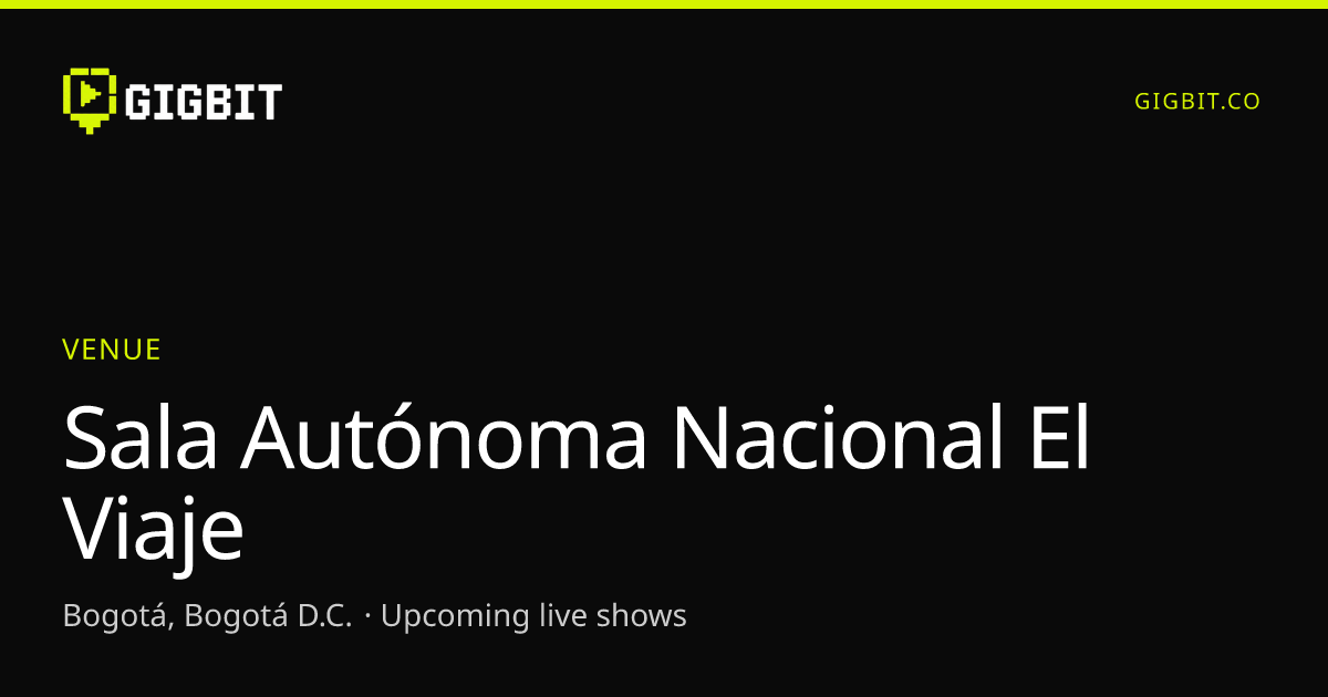 Sala Autónoma Nacional El Viaje