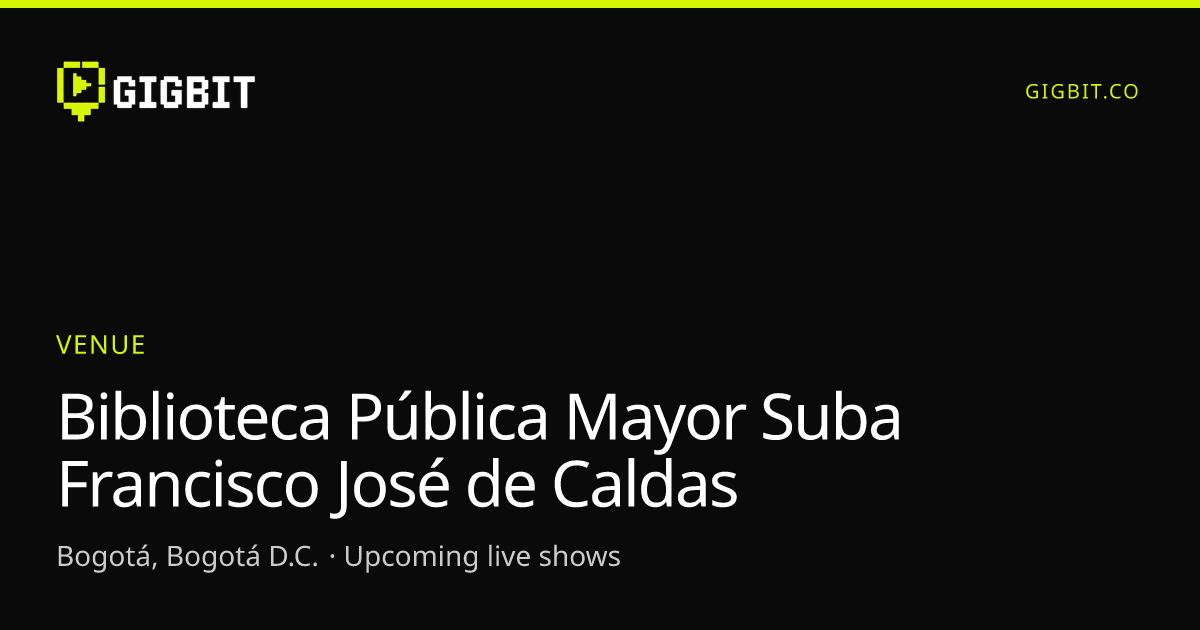 Biblioteca Pública Mayor Suba Francisco José de Caldas