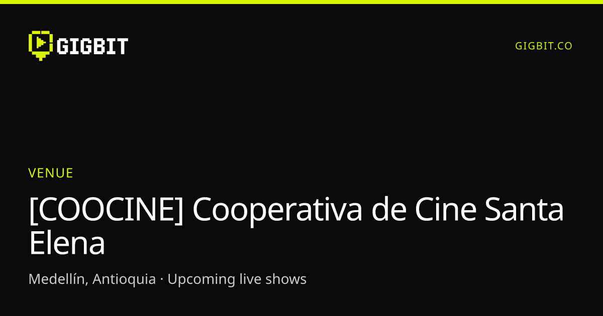 [COOCINE] Cooperativa de Cine Santa Elena