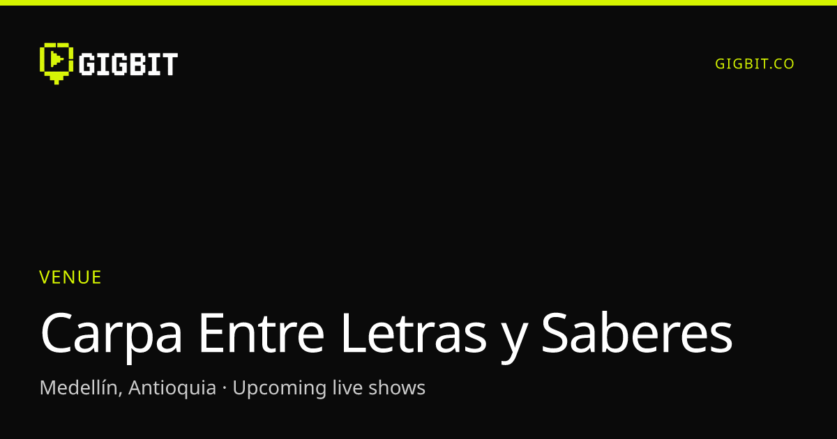 Carpa Entre Letras y Saberes