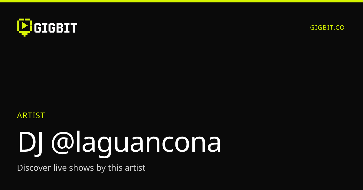 DJ @laguancona