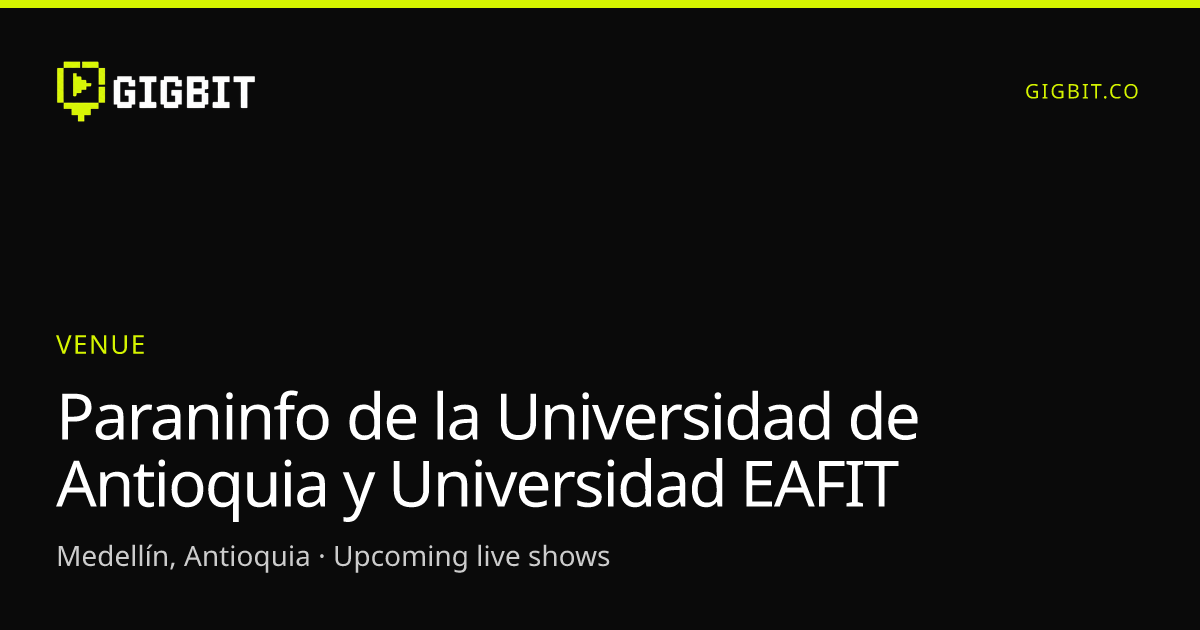 Paraninfo de la Universidad de Antioquia y Universidad EAFIT