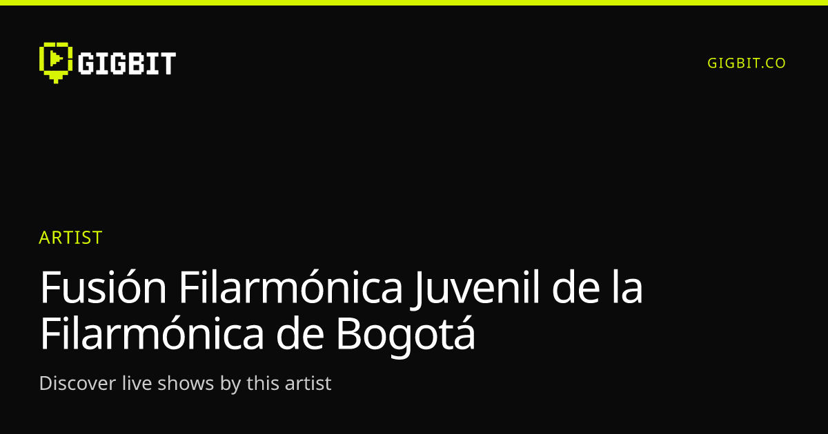 Fusión Filarmónica Juvenil de la Filarmónica de Bogotá