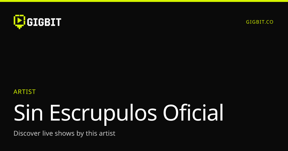 Sin Escrupulos Oficial
