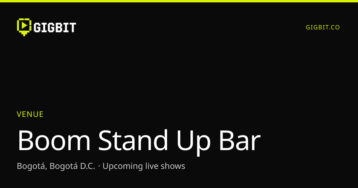 Boom Stand Up Bar