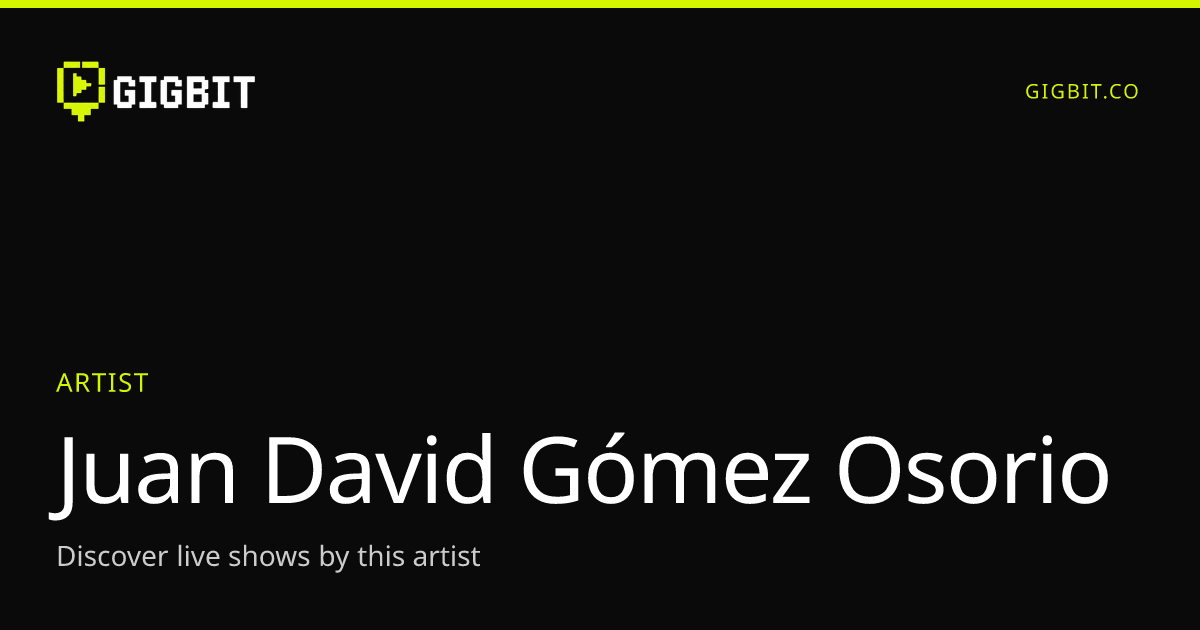 Juan David Gómez Osorio