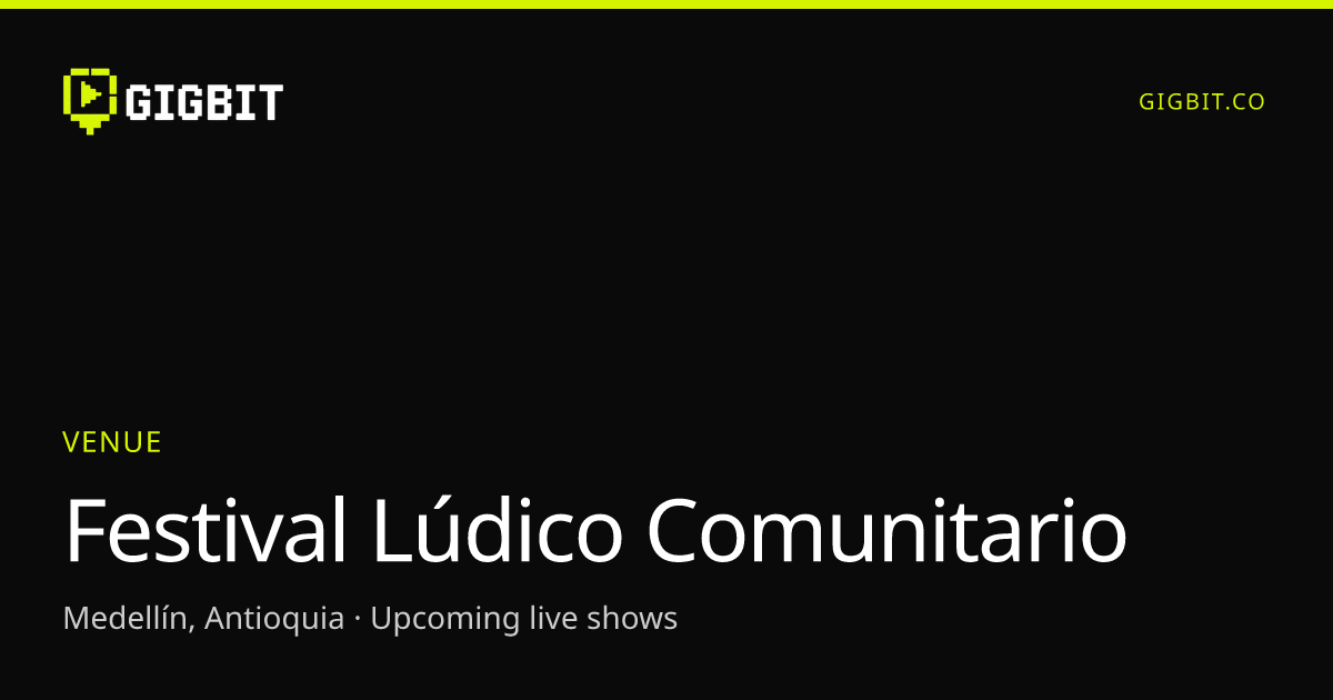 Festival Lúdico Comunitario