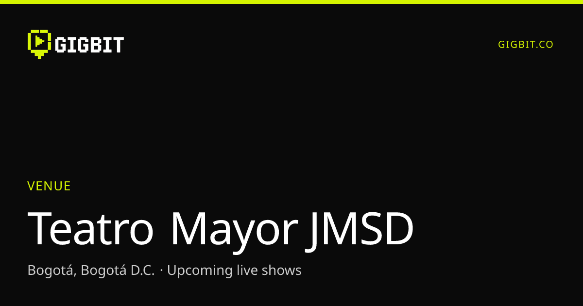 Teatro Mayor JMSD