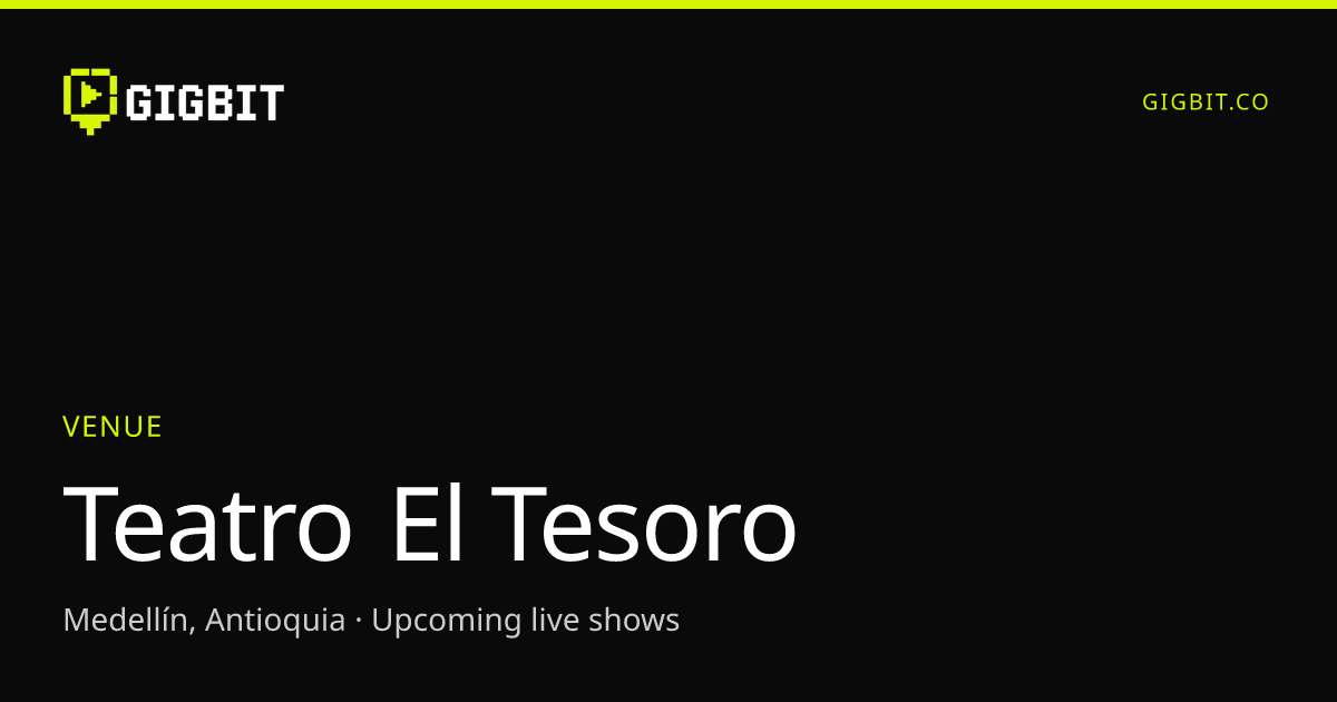 Teatro El Tesoro