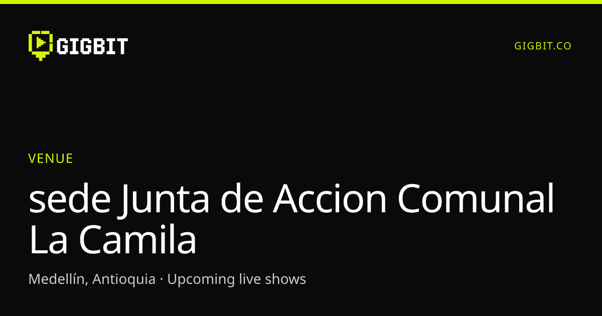 sede Junta de Accion Comunal La Camila