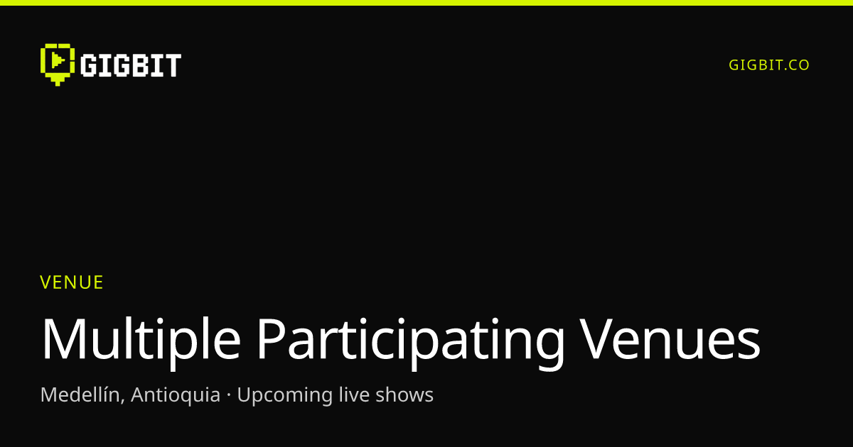 Multiple Participating Venues