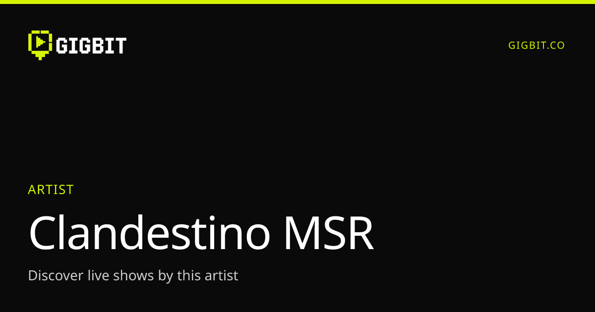 Clandestino MSR