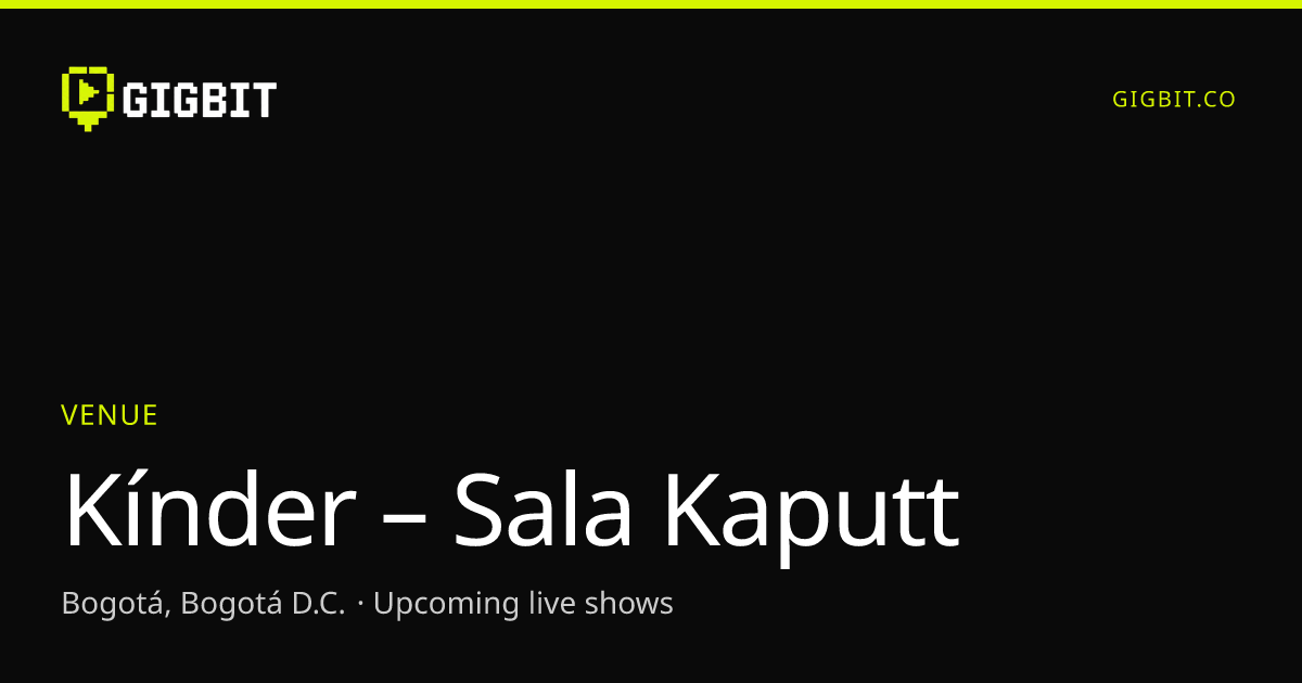 Kínder – Sala Kaputt