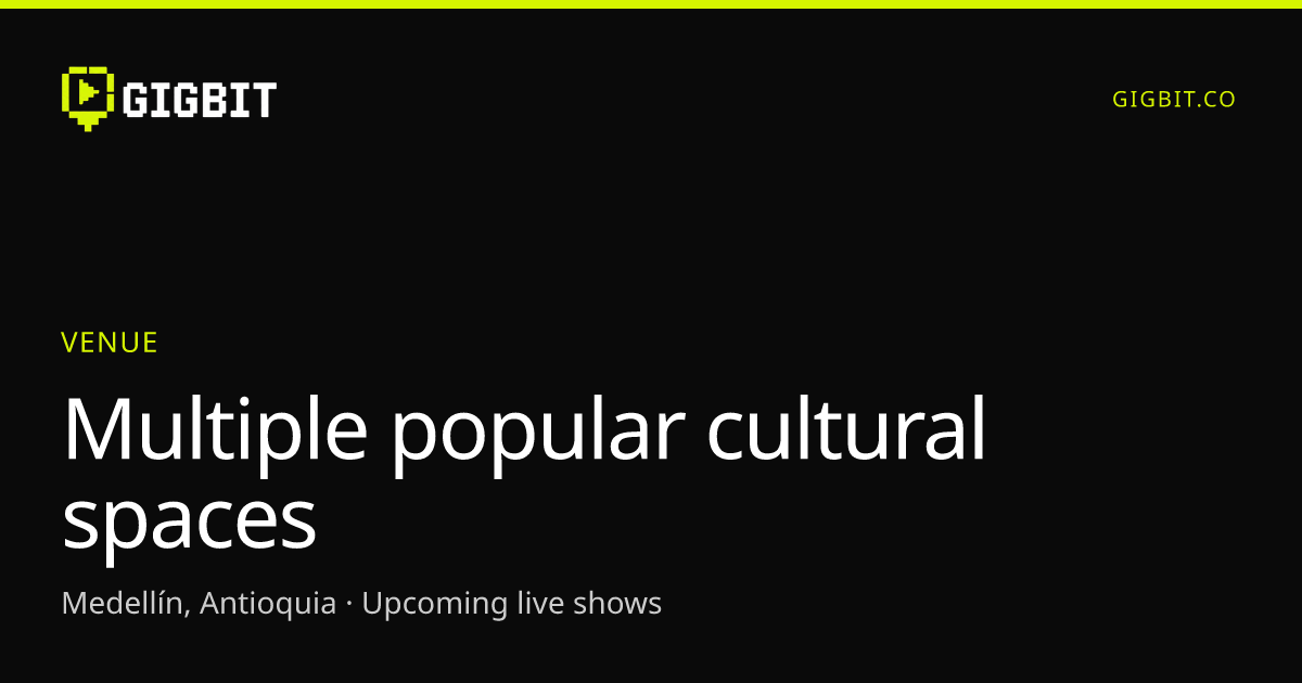 Multiple popular cultural spaces