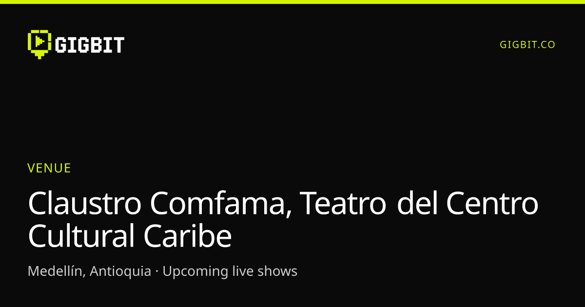 Claustro Comfama, Teatro del Centro Cultural Caribe
