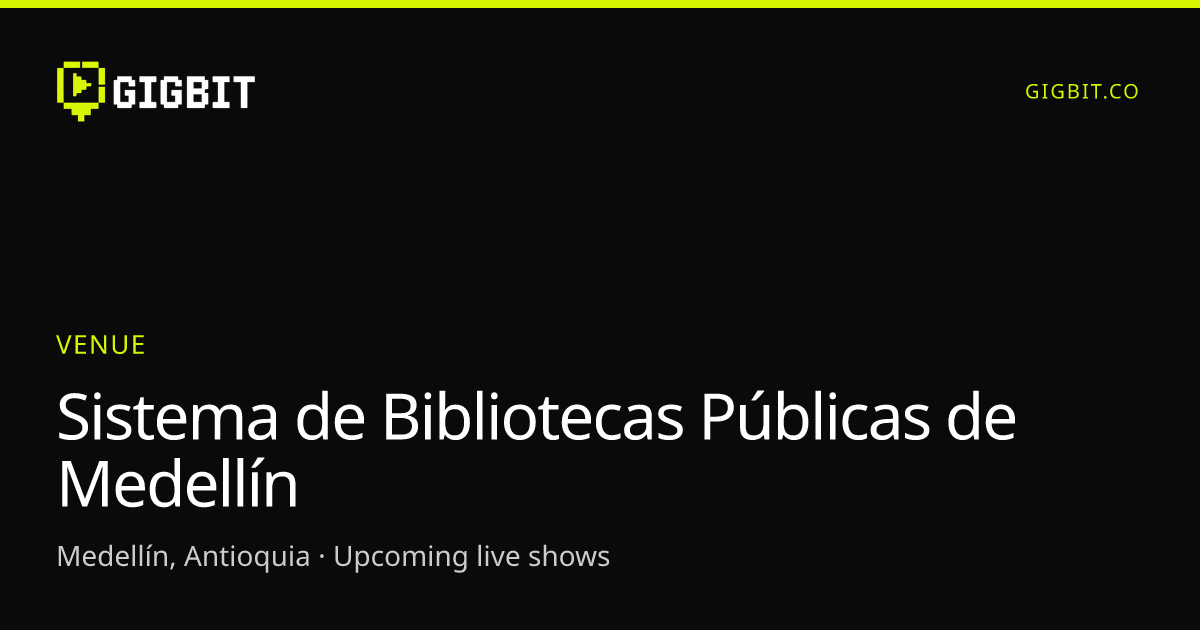 Sistema de Bibliotecas Públicas de Medellín