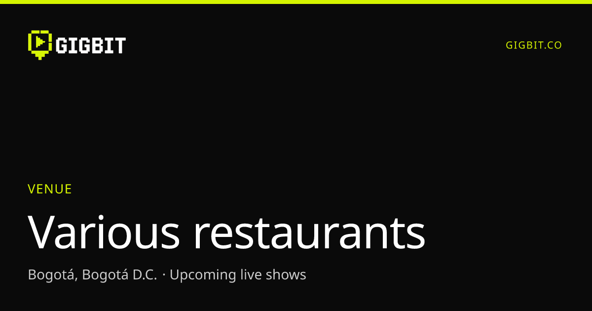 Various restaurants