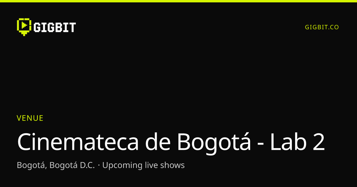 Cinemateca de Bogotá - Lab 2